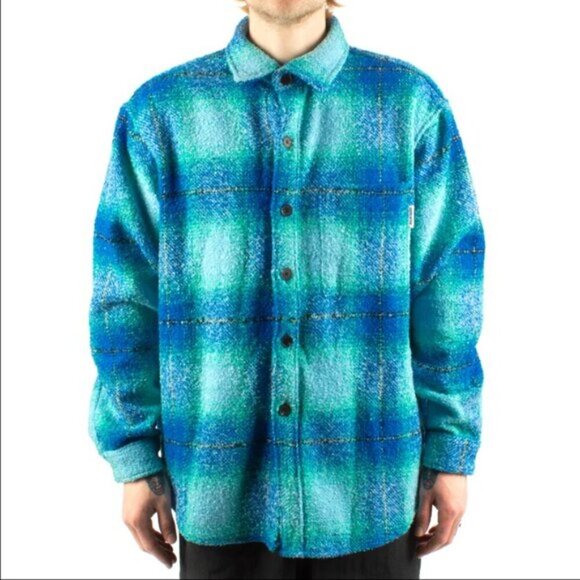 Fucking Awesome Heavy Plaid Flannel Overshirt - Picture 1 of 10